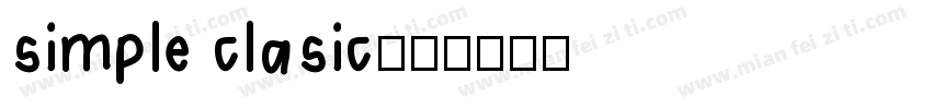 simple clasic字体转换